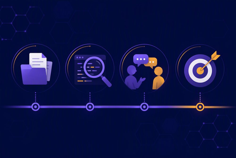 The four key preparations before a code audit: repository access, a list of known issues, team communication and clear goals