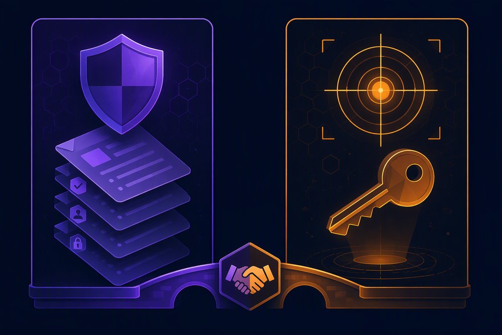 Security audit versus penetration testing: systematic defensive review compared with targeted offensive testing, complementary to each other